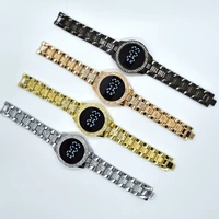 Стальной ремешок, мужские часы для отдыха, трендовые цифровые часы, в корейском стиле, простой и элегантный дизайн