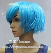 Cosplay tóc giả nước mặt xanh MSN phổ thông tóc ngắn cô gái nhiệt độ cao lụa COS tóc giả hoạt hình trò chơi - Cosplay