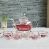 Глянцевый чайный сервиз, комплект, чай Пуэр, травяной чай, ароматизированный чай, заварочный чайник, мундштук, чашка, увеличенная толщина