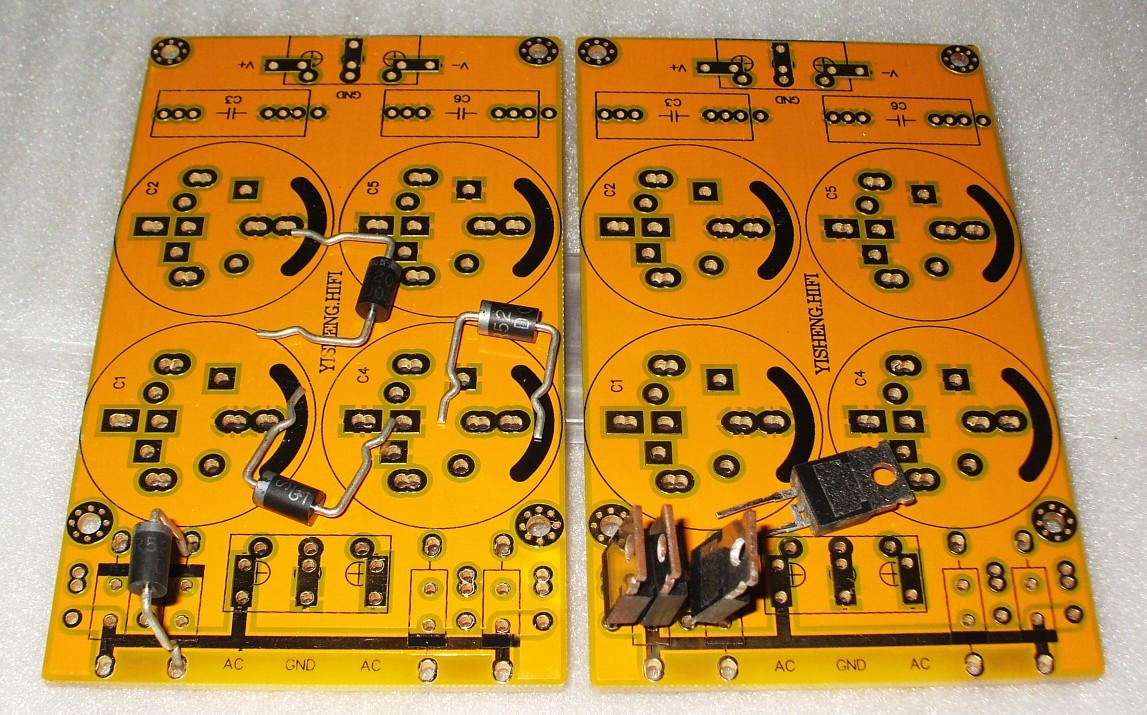 Diode rectifier filter board power supply filter board 