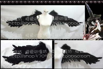 taobao agent COS props custom -made Oriental Project Lingwu Emperor Wings Black Wings
