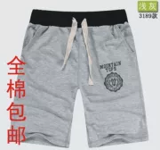 Cotton 2 Hàn Quốc phiên bản của mùa hè quần short giản dị quần bó sát nam năm điểm quần Wei quần nam mùa hè bãi biển quần nam