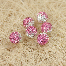 Блестящий шар, розовый шар, розовый шар, розовый градиент, супер - флеш, браслет, ожерелье, бриллиант.