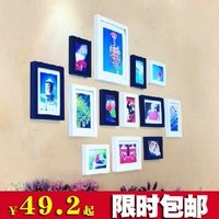 Бесплатная доставка Специальная акция творческая сплошная деревянная фоторамка фоторамка Комбинированная рама стена 13 бесплатная доставка