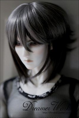 taobao agent BJD/SD 4 -point 3 -point Uncle Doll Hair Hair Wig/High -temperature Silk Anti -Law Short Hair Ink color 1/3,1/4