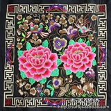 Национальная вышиваемая пленка, вышитая вышитая вышитая лицевая пиони -цветочный цветок китайский национальный обстановка домашних украшений за границу подарки