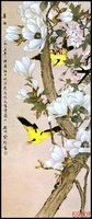 Tô Châu thêu DIY kit mới bắt đầu Magnolia Oriole chim và sơn hoa tim 71 * 30 món quà sơn thêu tay - Bộ dụng cụ thêu tranh thêu cây kim tiền