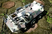 Mô hình quân sự tỷ lệ 1:35 Quân đội Indonesia xe tăng bọc thép xe tăng ANOA PINDAD Mô hình giấy 3D giấy tự làm - Mô hình giấy