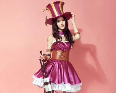 taobao agent LOL League of Legends Picheng Police Katelin Police COSPLAY clothing dressing skirt
