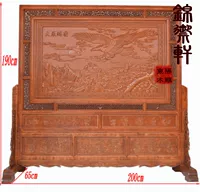 Dongyang khắc gỗ phân vùng màn hình gỗ long não di chuyển phòng khách trang trí màn hình ghế Trung Quốc hiên chèn màn hình quá trình khắc - Màn hình / Cửa sổ vách nhựa giả gỗ