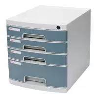 Файл -шкаф Deli (с замком) 8854 Четырехновидный пластиковый ящик для ящика канцелярских ящиков универсальный канцелярский канцелярия.