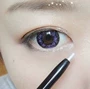 Mở mắt tằm bút thoát tự động xoay bóng mắt bút kẻ mắt ánh sáng cao công suất sửa chữa bút ngọc trai chi ke mat