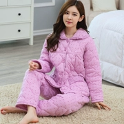 Đặc biệt giải phóng mặt bằng đồ ngủ phụ nữ dày mùa đông cộng với bông cotton phân bón XL chăn bông mùa đông phù hợp với dịch vụ nhà