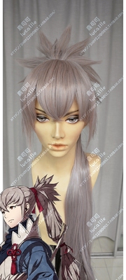 taobao agent Flame Malmon Zhuo 炸 Explosion against the samurai head tiger card light -colored animation cosplay wig