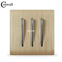 Wall Switch, 3 Gang 1 Way Light Swi