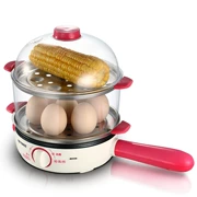 Chân trời hấp trứng hai lớp, tất cả bằng thép không gỉ om trứng rán nhỏ chiên trứng điện máy luộc trứng hầm - Nồi trứng