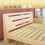 Pine 1 m giường gỗ rắn gỗ 1,35 m giường loại giường đôi 1,8 m 2 m cạnh giường ngủ bằng gỗ giường 1,5 giường gỗ 1m2