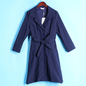 Thơ loạt 2018 mùa thu sản phẩm mới không thể nói sự quyến rũ ~ với một chiếc áo khoác dài màu rắn áo khoác 059