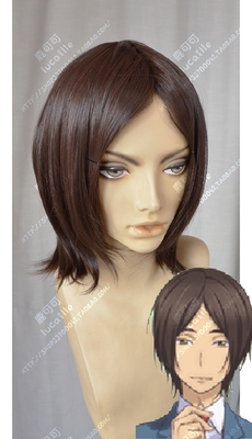 taobao agent I am too popular, what should I do, I see the six -seeing horse bangs, short hair anime cosplay wig