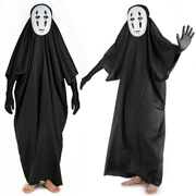 Quần áo cosplay Hayao Miyazaki và Chihiro Quần áo nam COS mặt nạ quần áo đầy đủ bộ găng tay mặt nạ - Cosplay