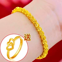 Phụ nữ mạ vàng thời trang dân tộc phong cách Trang sức chân thật 999 vàng gửi người yêu vòng tay vàng