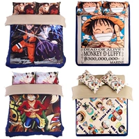 Naruto bộ ba mảnh của One Piece quilt để lập bản đồ tùy chỉnh DIY Lufei quilt cover phim hoạt hình tấm anime mẫu chăn ga gối đệm đẹp