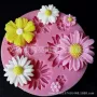 Hoa cúc hướng dương hình hoa nhỏ tự làm handmade sô cô la khuôn fondant Epoxy silicone khuôn mài mòn công cụ khuôn làm bánh cá