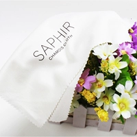 Франция импортировала Saphir Sapeya Fine обувная ткань квадратная масло чистоту и полированную белую мягкую ткань