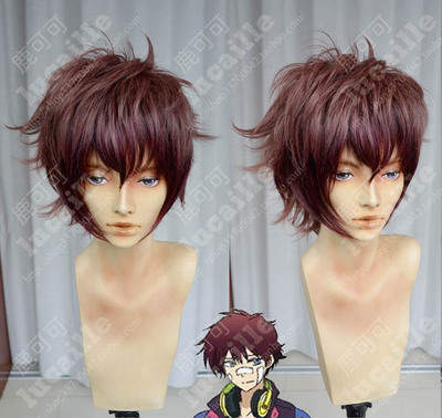 taobao agent Hami Tiger Project Nish Yamana Graduate Dark purple red teenager cosplay wig