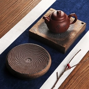 Đồ gốm cổ điển Bình trà khô nồi giữ ấm Zisha ấm trà hỗ trợ nồi mat Nhật Bản phong cách lưu trữ nước khay trà Kung Fu bộ