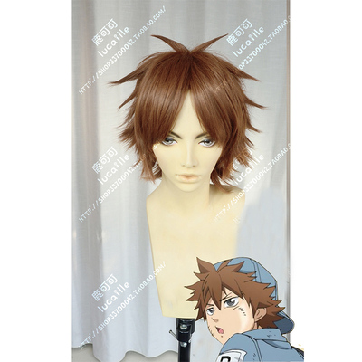 taobao agent Work cell B -cell pure brown thickened explosion juvenile cosplay wig