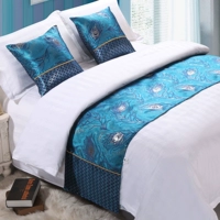 Khách sạn khách sạn bộ đồ giường vải cao cấp khách sạn giường màu rắn khăn khách sạn giường cờ giường đuôi pad bảng cờ trải giường bộ ga trải giường everon