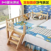 Đơn giản trẻ em hiện đại giường cũi trẻ em lớp cậu bé giường nhỏ giường đơn với hộ lan tôn sóng đồ nội thất dân cư gỗ rắn