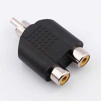 Lotus One, разделенная на две вилки в Lotus Flower Three Connect, One Gong RCA ROTARY Double RCA Mother Lotus Pare Plug