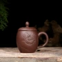 Yixing gốc mỏ handmade cát màu tím cup fishification rồng bìa cup TV mua sắm quà tặng cup bình trà đất sét