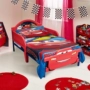 Disney phim hoạt hình nhỏ gọn hàng rào nhựa sáng tạo trẻ em trai và cô gái bé trẻ em giường trẻ em kéo dài giường xe - Giường giường 1m8x2m