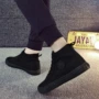 Giày vải mùa thu Gaobang Giày nam màu đen cao giúp giày vải màu đen hoang dã cao eo phiên bản Hàn Quốc của xu hướng giày nam thông thường giày nam thể thao