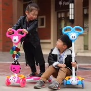 Scooter trẻ em của bốn bánh scooter bé mini scooter chàng trai và cô gái đồ chơi xe hơi trẻ em trơn xe đẩy