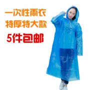 5 mảnh đi du lịch ngoài trời cưỡi quần mưa không thấm nước mưa dày có thể một mình áo mưa dùng một lần