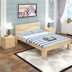Kinh tế 1.8 m cung cấp các công cụ cài đặt đơn giản Từ Châu gỗ thông giường gỗ rắn hiện đại nhỏ gọn giường Giường