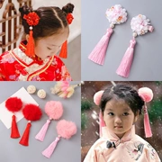Trung Quốc phong cách tua hoa tóc phụ kiện kẹp tóc đồ trang sức trẻ em gái cô gái công chúa bé đầu hoa thẻ clip