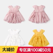 [Khu vực đặc biệt đầy đủ 100 trừ đi 50] quần áo trẻ em Một từ váy váy mùa hè ăn mặc cô gái trẻ em váy Y3576