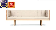 Bắc âu cổ điển sofa thiết kế đồ nội thất sofa hộp khách sạn phòng khách thương mại vải da đa chỗ ngồi sofa