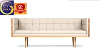 Bắc âu cổ điển sofa thiết kế đồ nội thất sofa hộp khách sạn phòng khách thương mại vải da đa chỗ ngồi sofa ghế tựa lưng