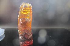 Украшения для рук 高档精品古玩 明代老蜜蜡老琥珀雕刻五子闹弥勒佛钱袋子佛老摆件