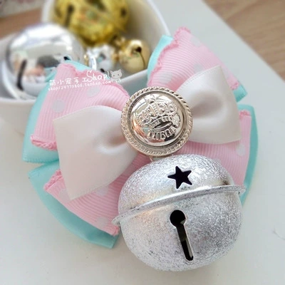 Колокольчик ручной работы, милый чокер для принцессы, аксессуар, ожерелье, домашний питомец, кот