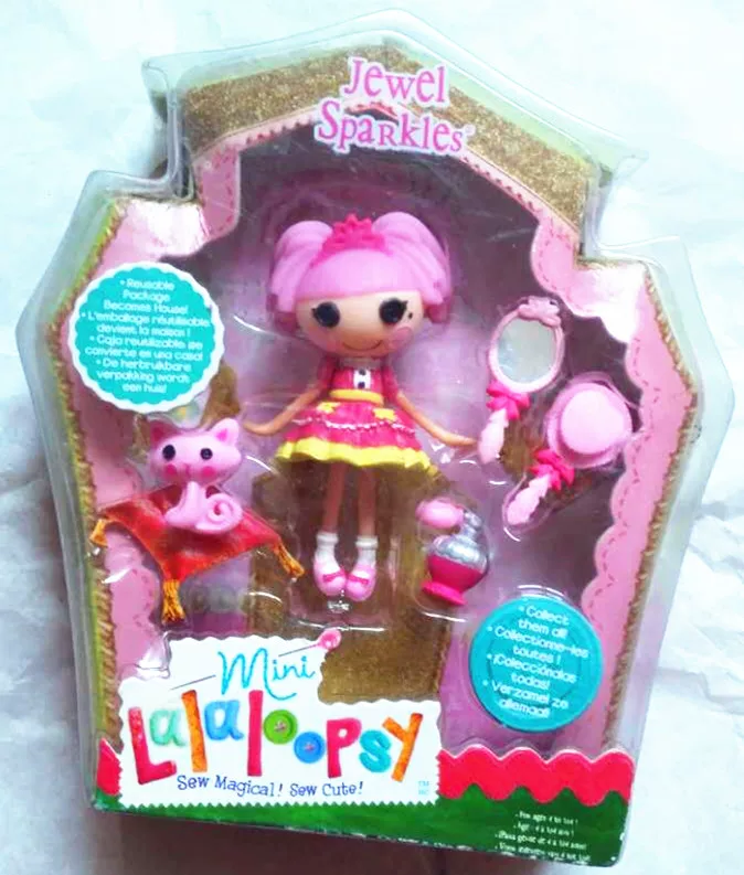 Мини-кукла Lalaloopsy Lele Angel, Jewel Sparkles, 8 см в коробке
