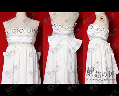 taobao agent Show Oly-Sailor Moon Queen Queen Queen Monthly Bunny Bunny White Dress COS Clothing Customization