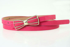 Пояс 2014新款新款女士蝴蝶结皮带 女童糖果色腰带儿童装饰皮带