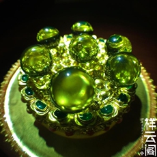Маленький субурган 释迦牟尼佛天眼珠{绿色}开塔结缘 装藏供舍利塔嘎乌盒 10mm大颗